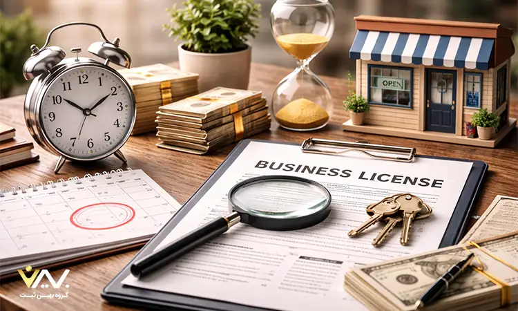 جریمه فعالیت بدون پروانه کسب زمان مناسب اقدام برای اخذ پروانه کسب