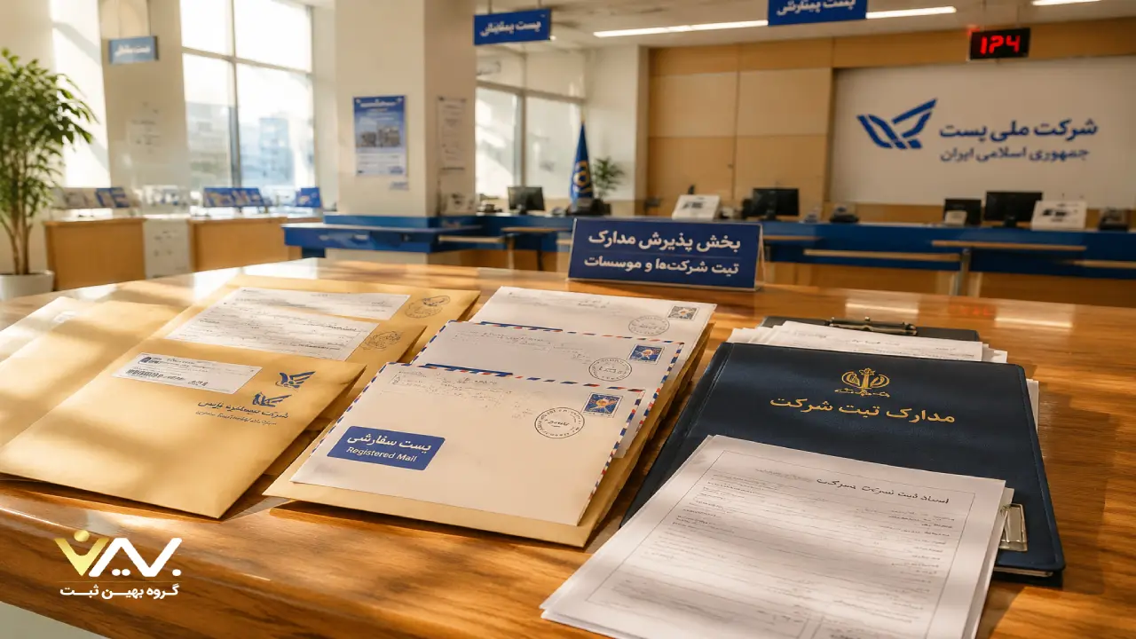  باجه پستی منتخب ارسال مدارک به اداره ثبت شرکت های تبریز